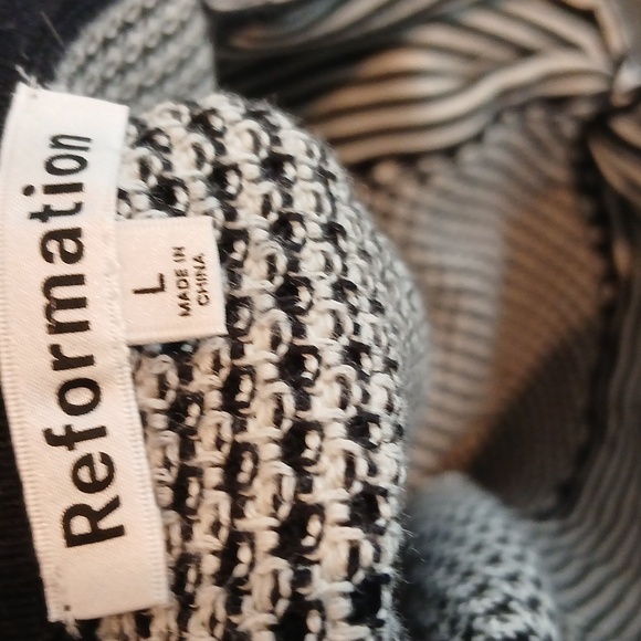 Reformation Lorenzo Organic Cotton Sweater Tank size L - Picture 5 of 8